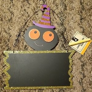 NEW!  Sparkly Spider Halloween chalkboard sign!